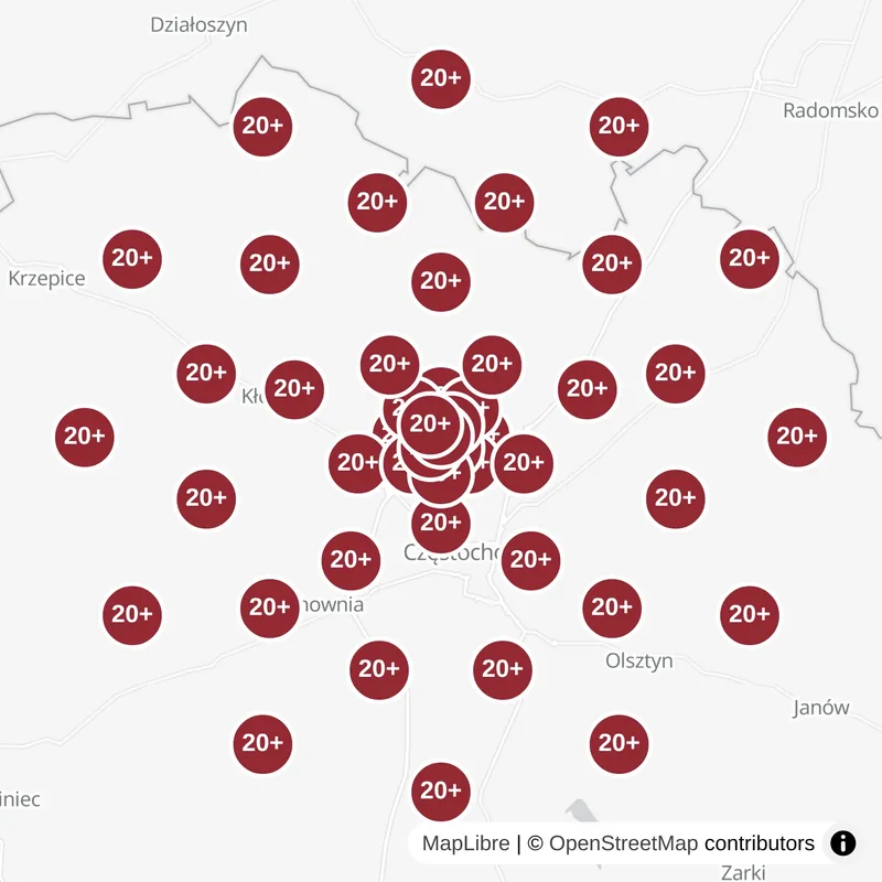 Mapa pozycji przed: fraza „wykończenia wnętrz”
